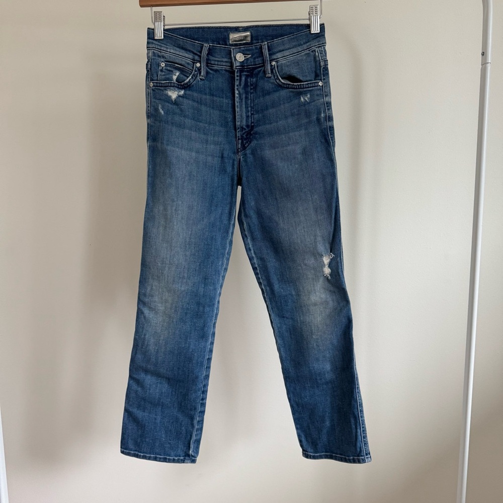 MOTHER Denim Jeans with Copper Accents